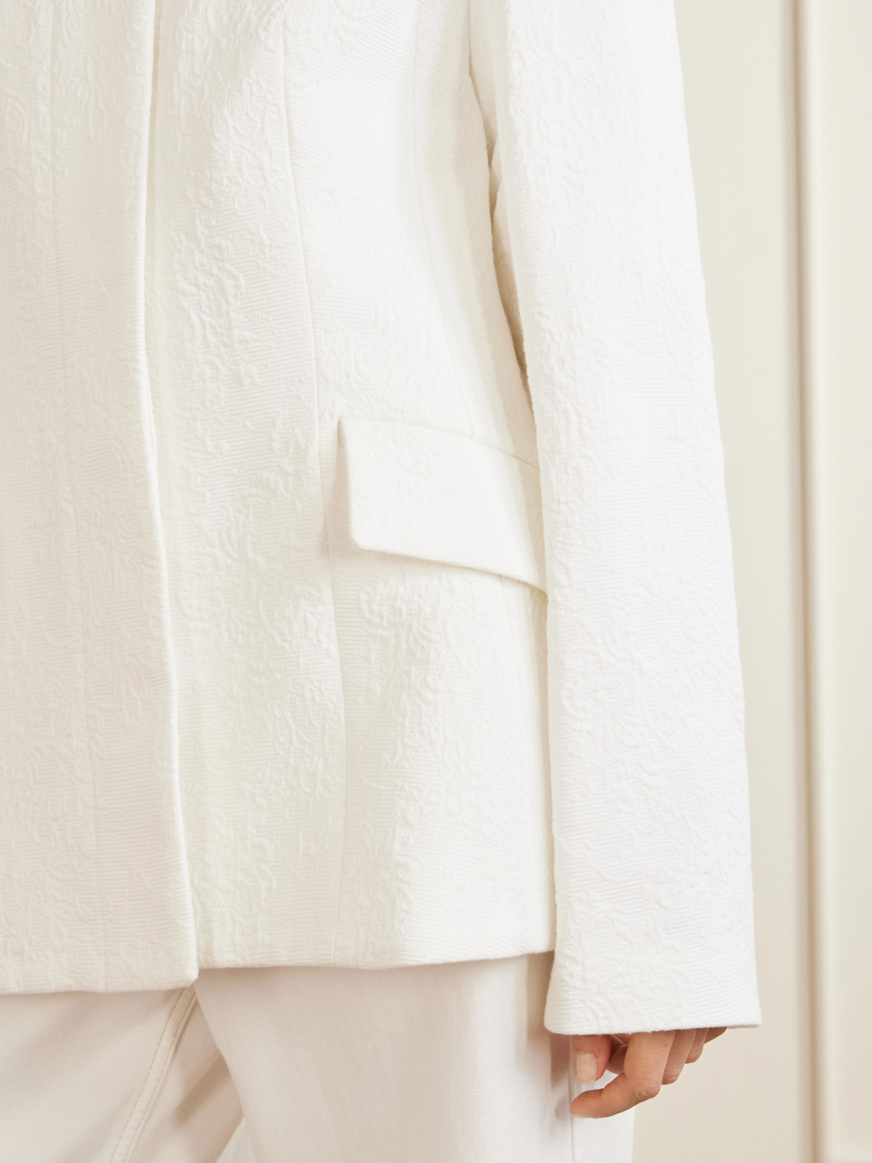 Cotton-Jacquard Jacket