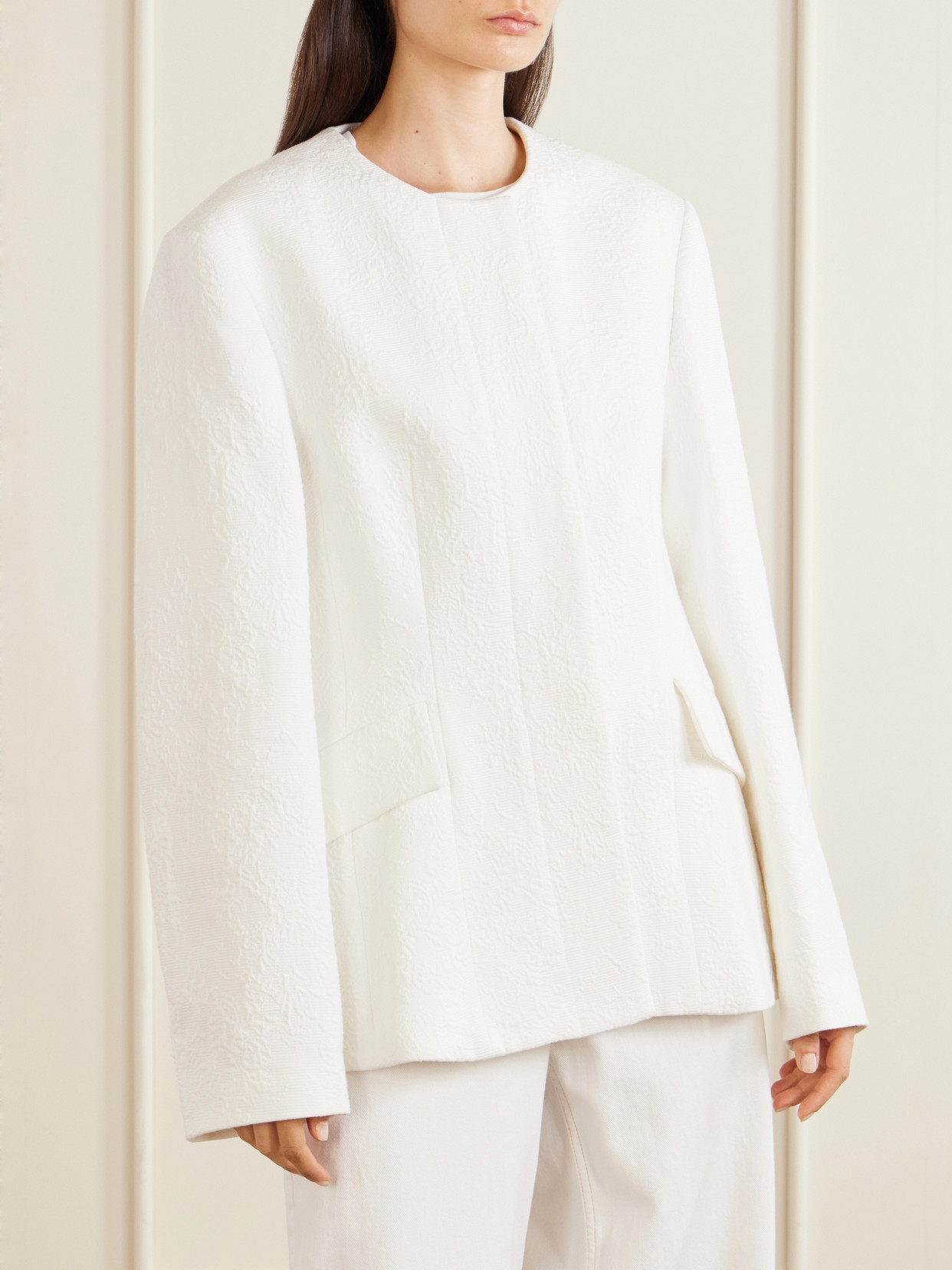 Cotton-Jacquard Jacket