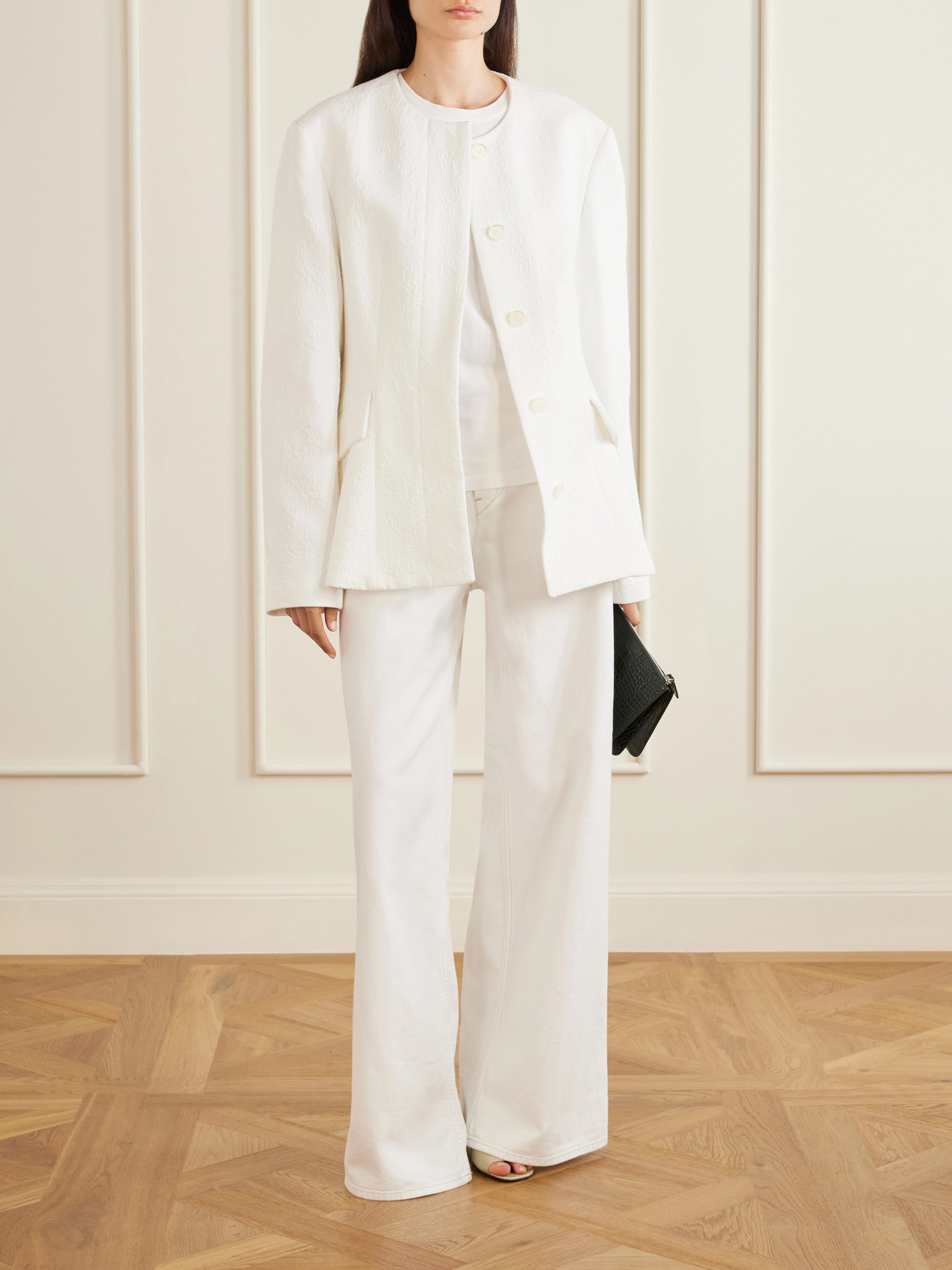 Cotton-Jacquard Jacket