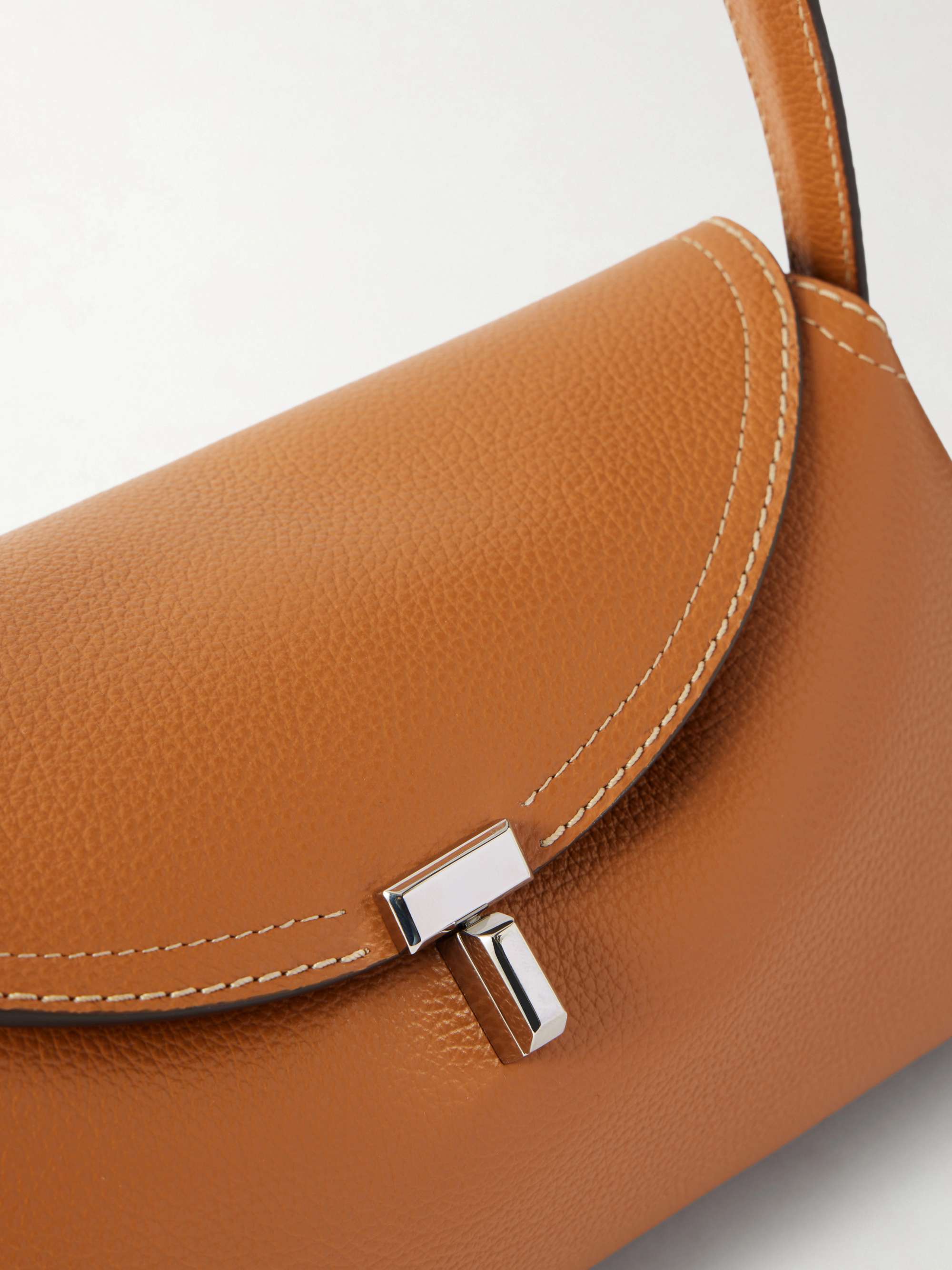 TOTEME T-Lock full-grain leather shoulder bag | NET-A-PORTER