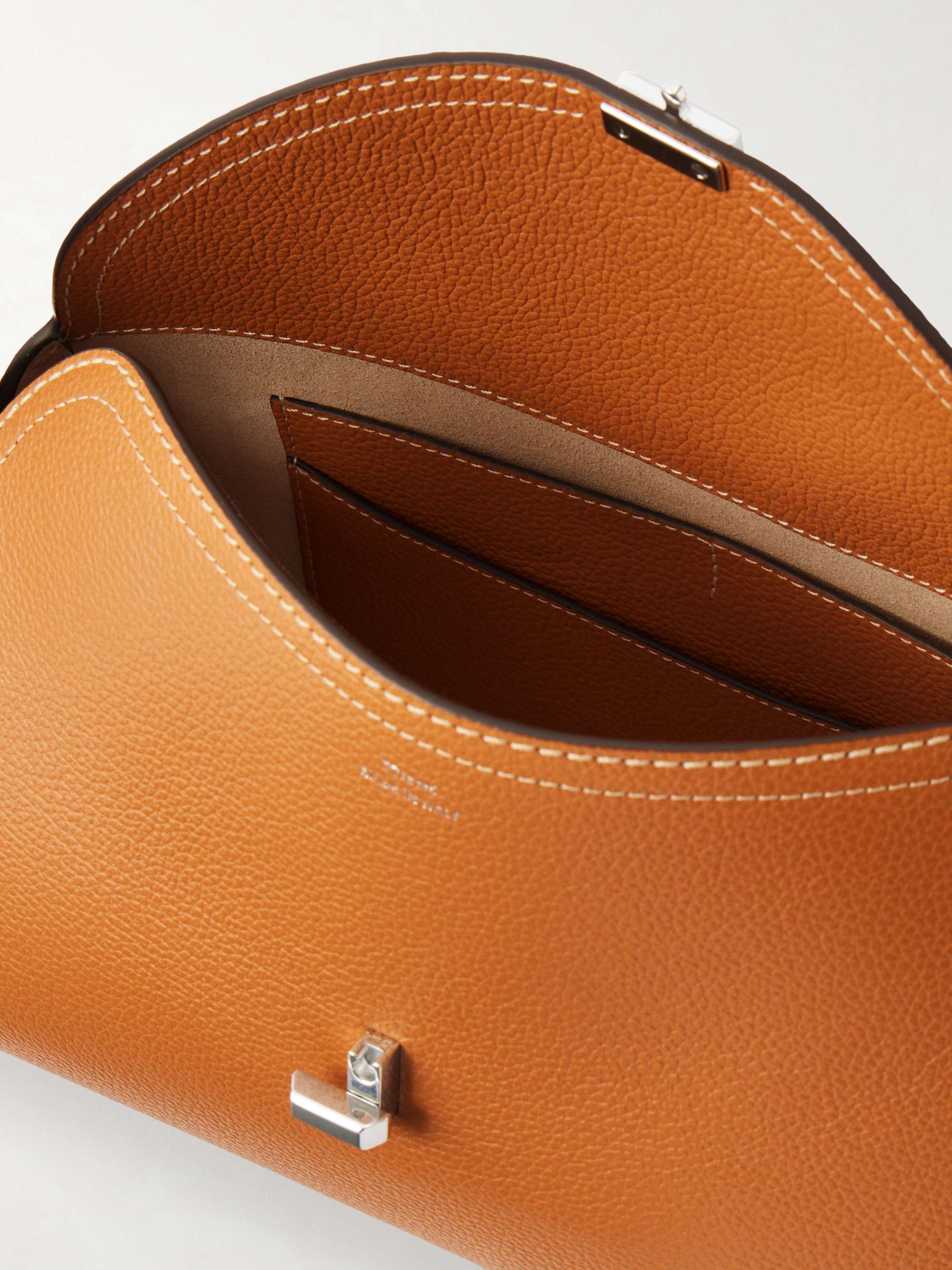TOTEME T-Lock full-grain leather shoulder bag | NET-A-PORTER