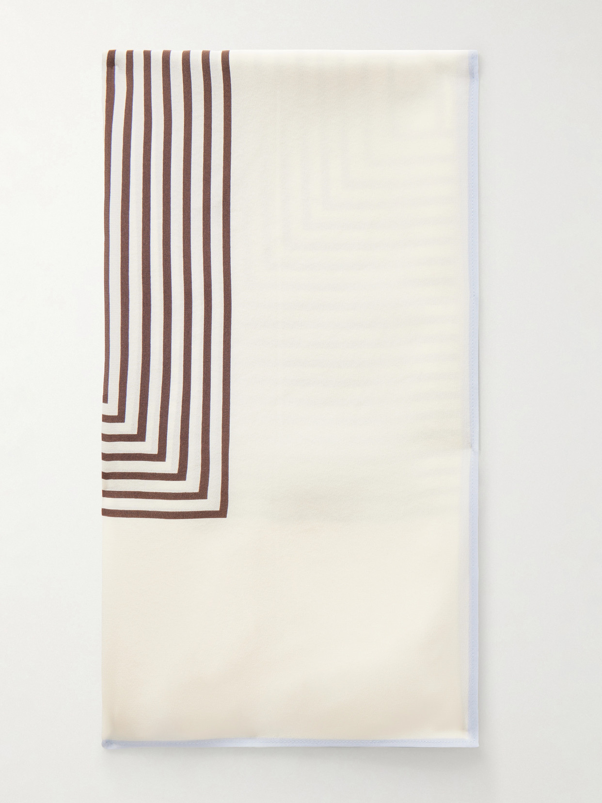 Totême Monogram Silk Scarf In White