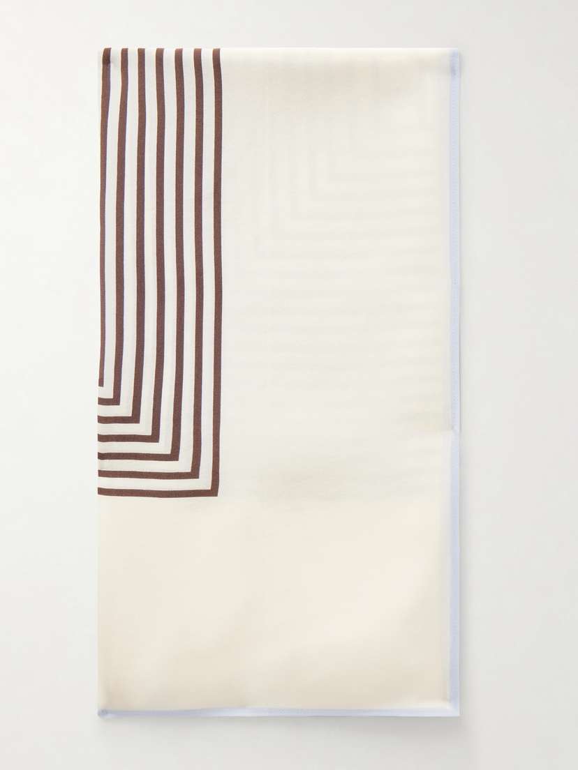 TOTEME Monogram Silk Scarf
