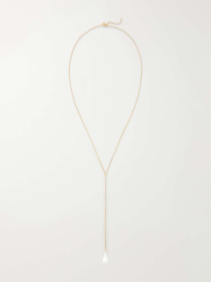 TOTEME Drop Crystal-embellished Gold-plated Necklace | Thumbnail 5 TOTEME Drop Crystal-embellished Gold-plated Necklace | Thumbnail 5