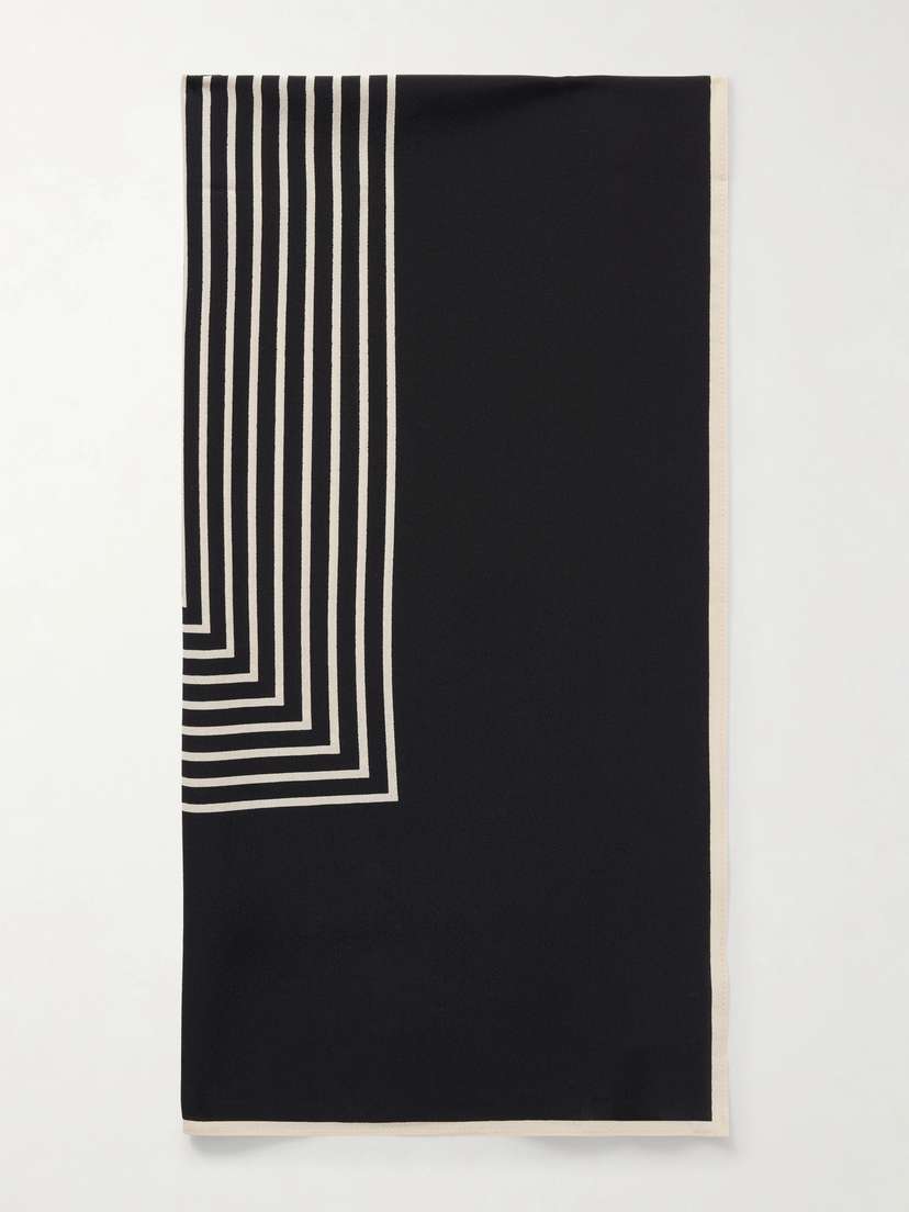TOTEME Monogram Silk Scarf | Thumbnail 4 TOTEME Monogram Silk Scarf | Thumbnail 4