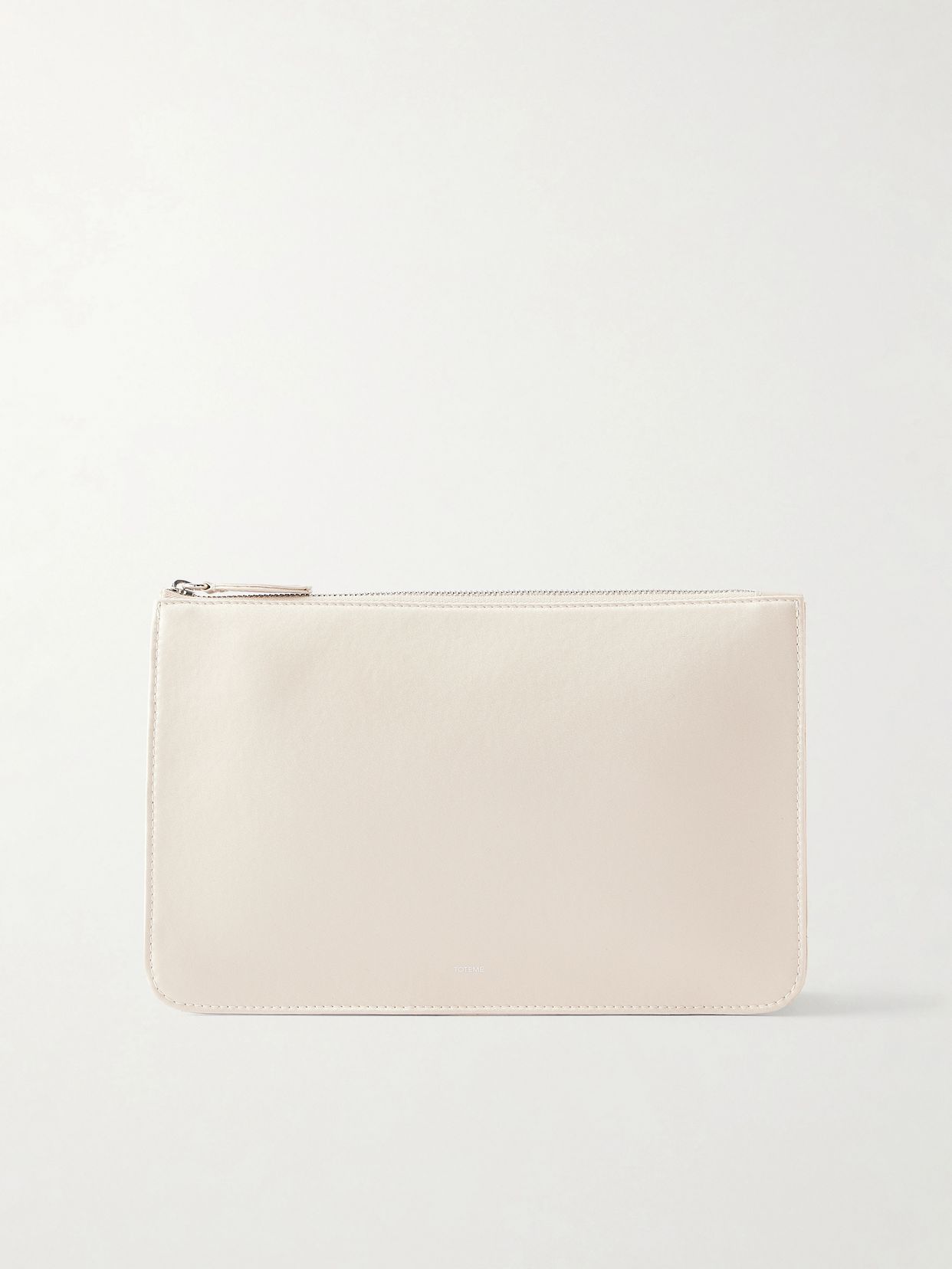 Threefold satin clutch