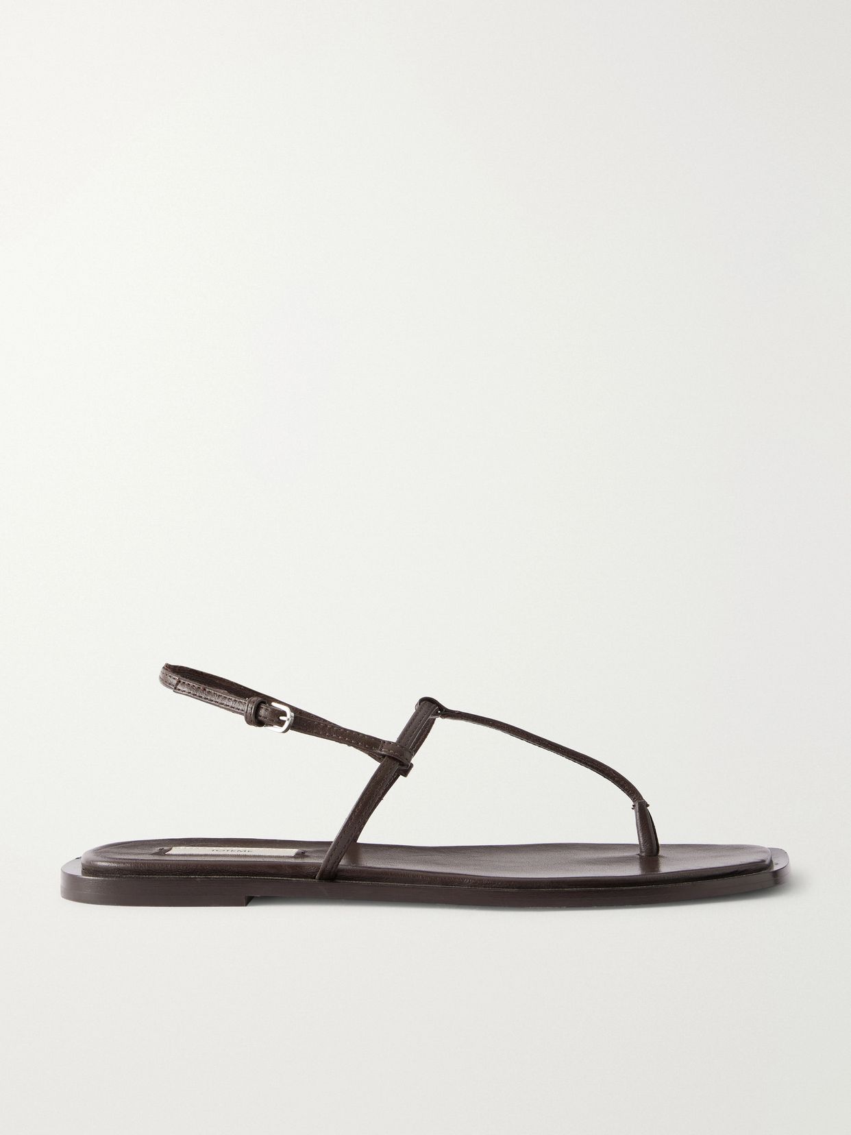 t strap leather flats