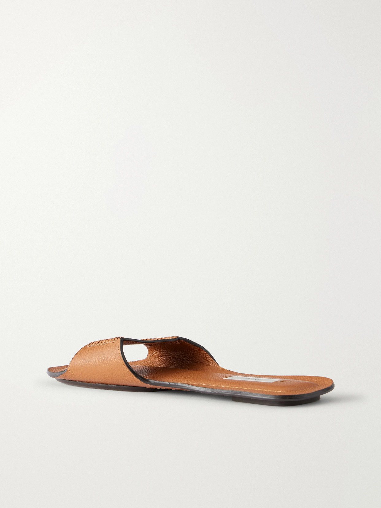 Textured-Leather Slides