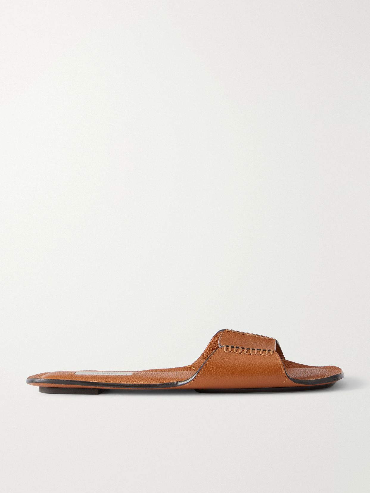 textured leather sandals