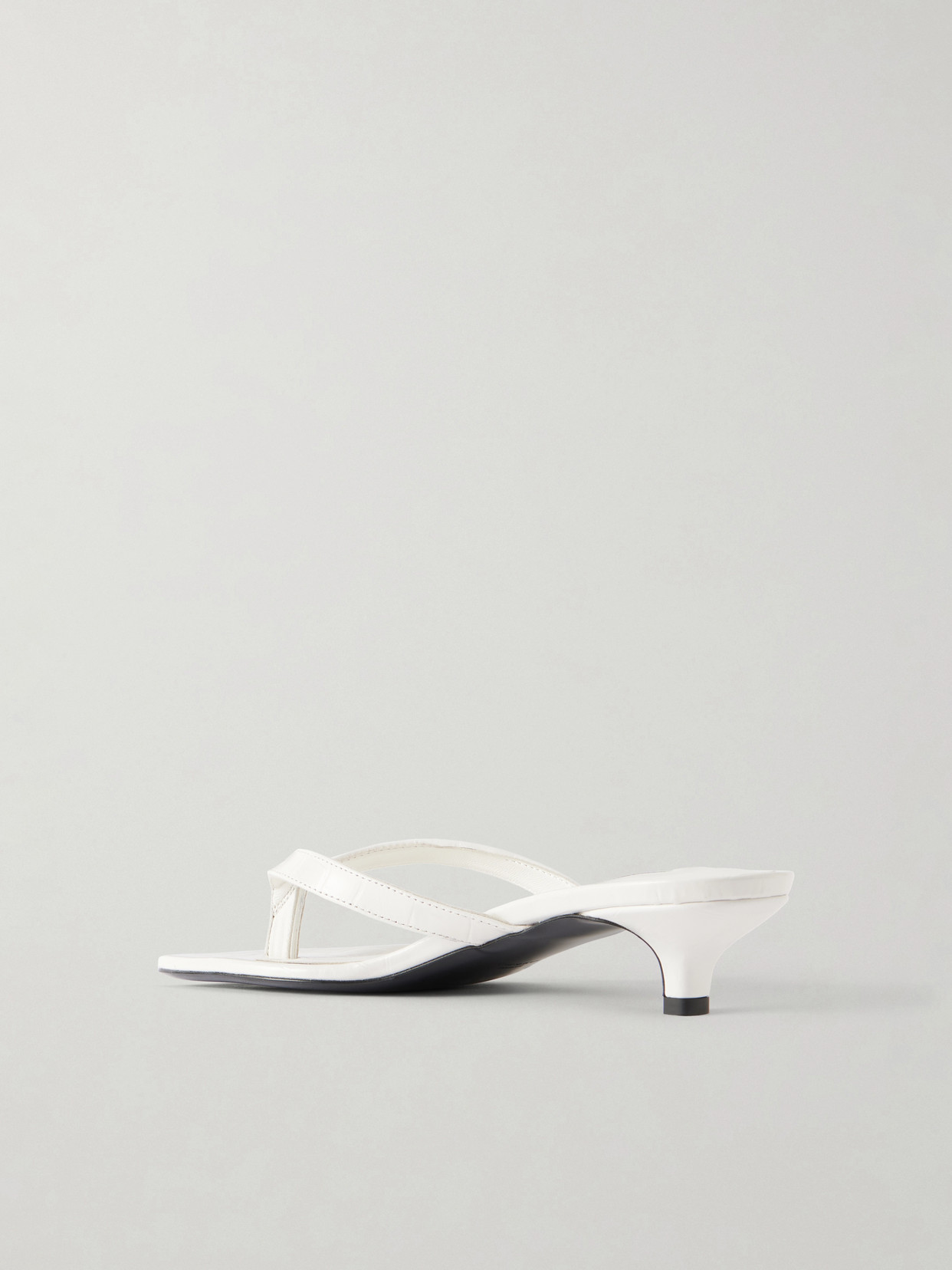 Naplack Leather Thong Sandals