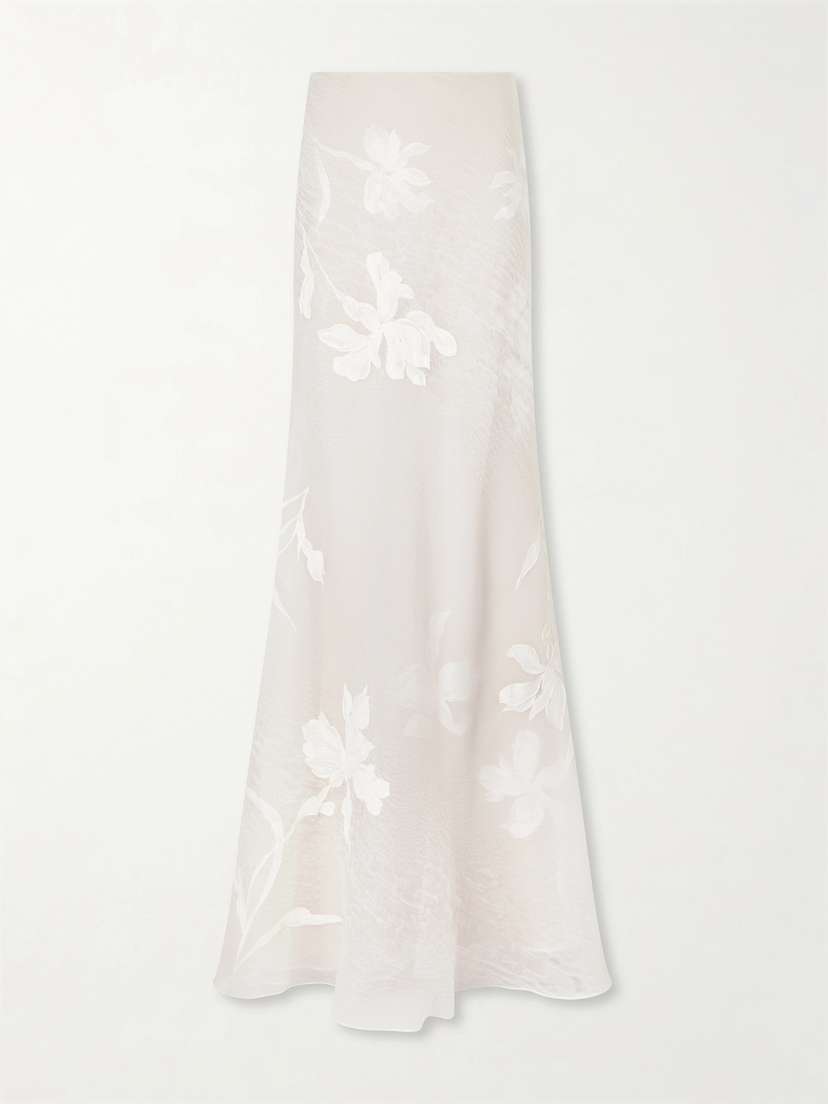 Danielle Frankel Dean Floral-embroidered Silk-blend Organza Maxi Skirt | Thumbnail 6 Danielle Frankel Dean Floral-embroidered Silk-blend Organza Maxi Skirt | Thumbnail 6