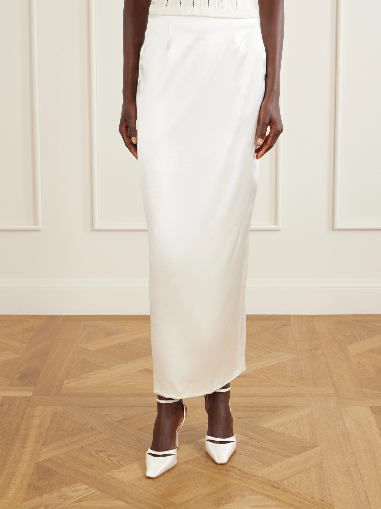 Tristan Silk And Wool-Blend Maxi