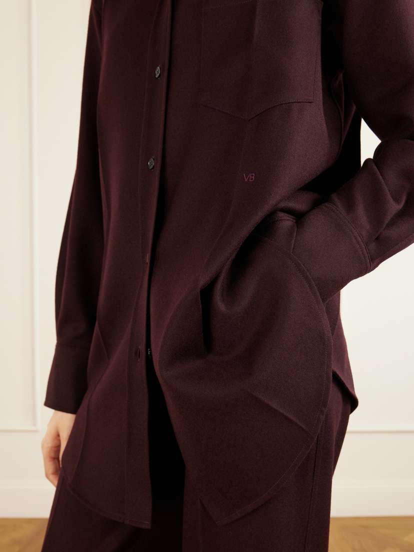 Victoria Beckham Remi Wool Shirt | Thumbnail 4 Victoria Beckham Remi Wool Shirt | Thumbnail 4