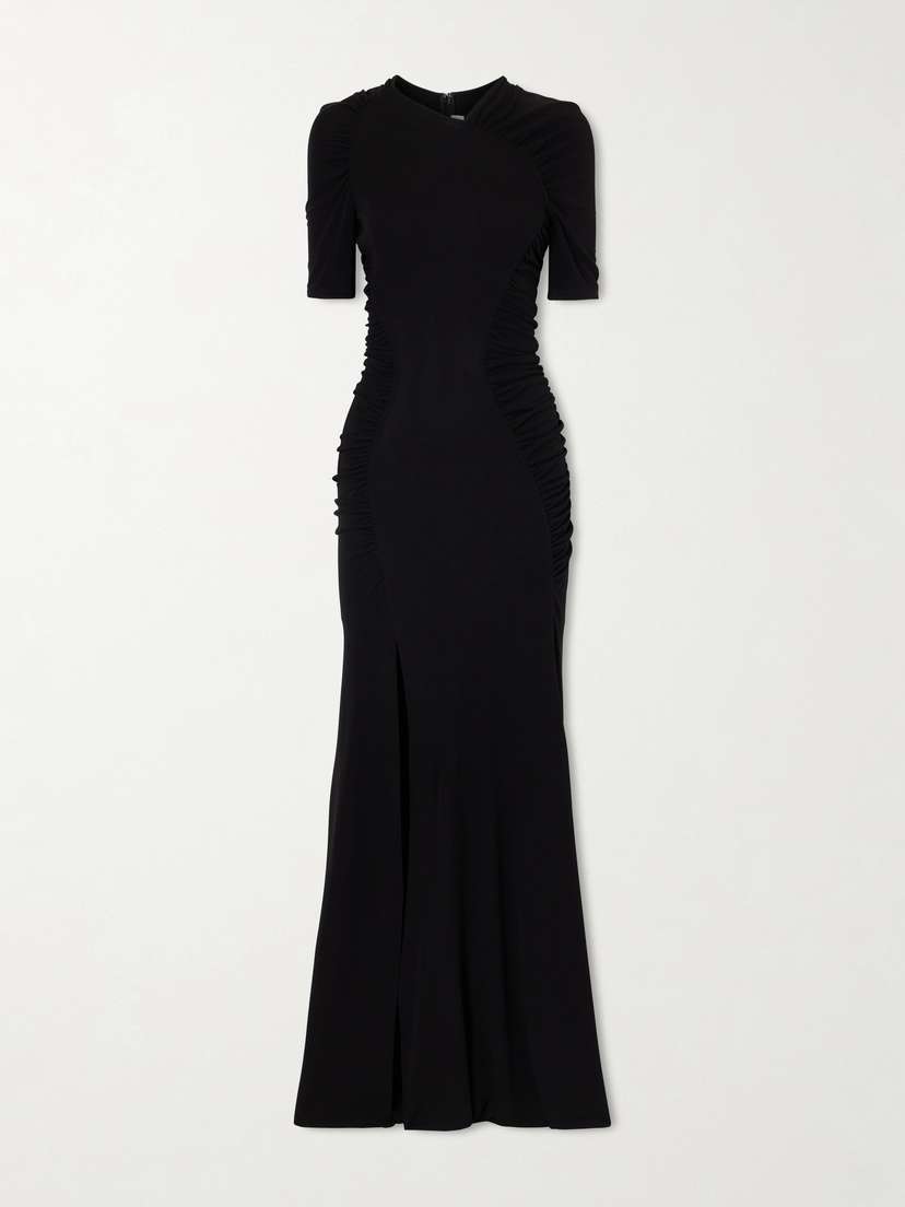 Victoria Beckham Gathered Satin Gown