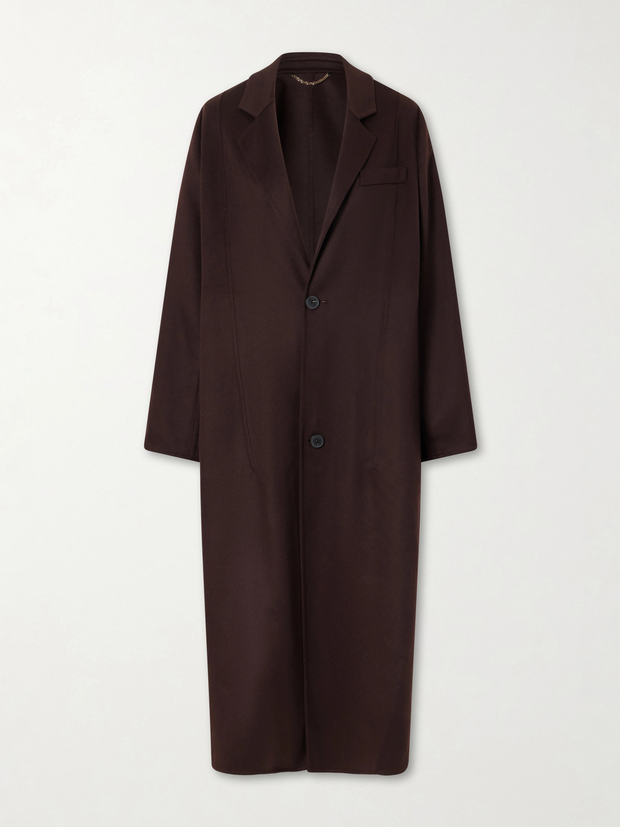 Victoria Beckham Wool-blend Coat In Burgundy