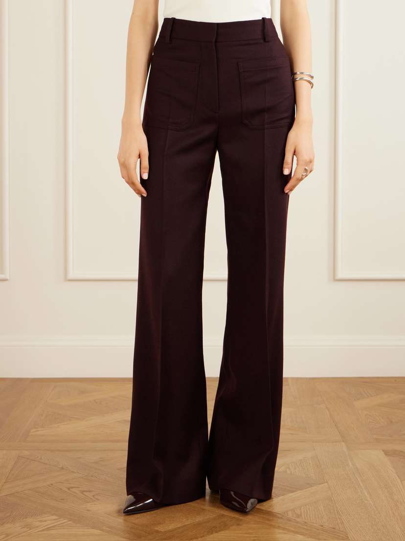 Victoria Beckham Alina Wool High-rise Straight-leg Pants | Thumbnail 3 Victoria Beckham Alina Wool High-rise Straight-leg Pants | Thumbnail 3