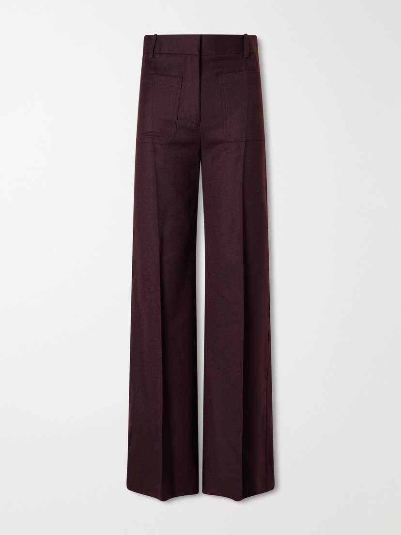 Victoria Beckham Alina Wool High-rise Straight-leg Pants