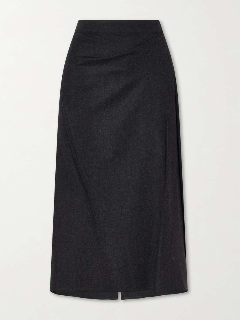 Victoria Beckham Wool Pleated Midi Skirt | Thumbnail 5 Victoria Beckham Wool Pleated Midi Skirt | Thumbnail 5