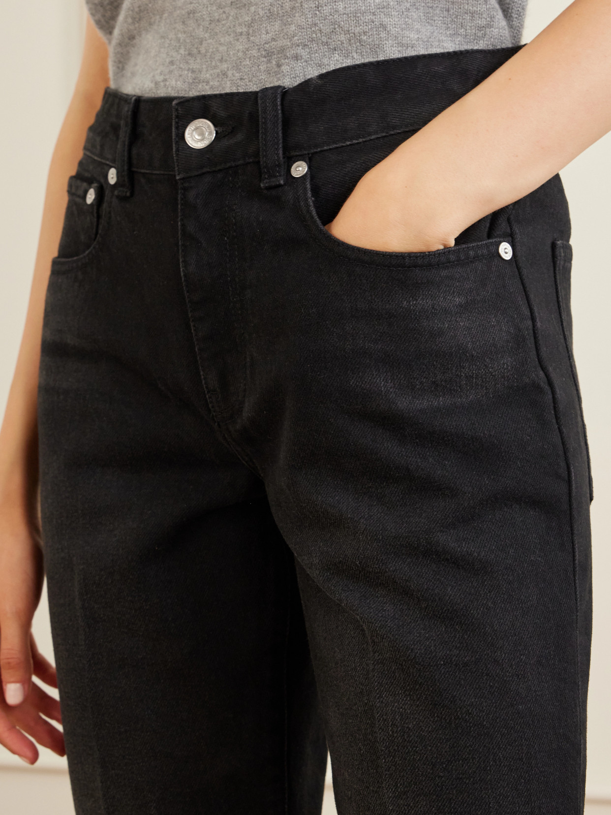 Low-Rise Straight-Leg Jeans