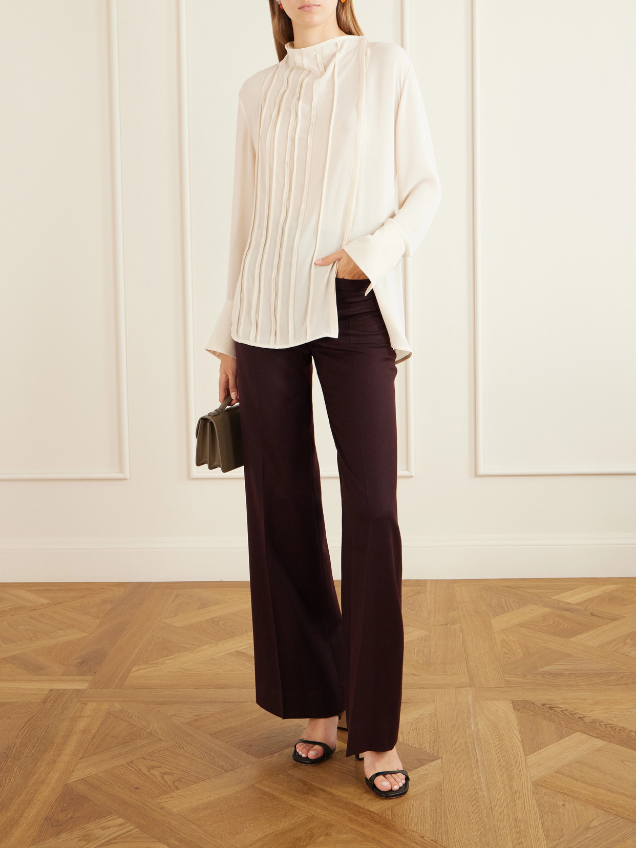 Pleated Georgette Blouse