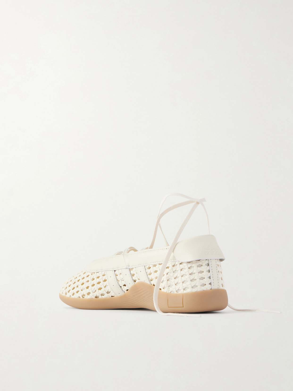Taekwondo Mei Ballet Leather-Trimmed Rubber Sneakers
