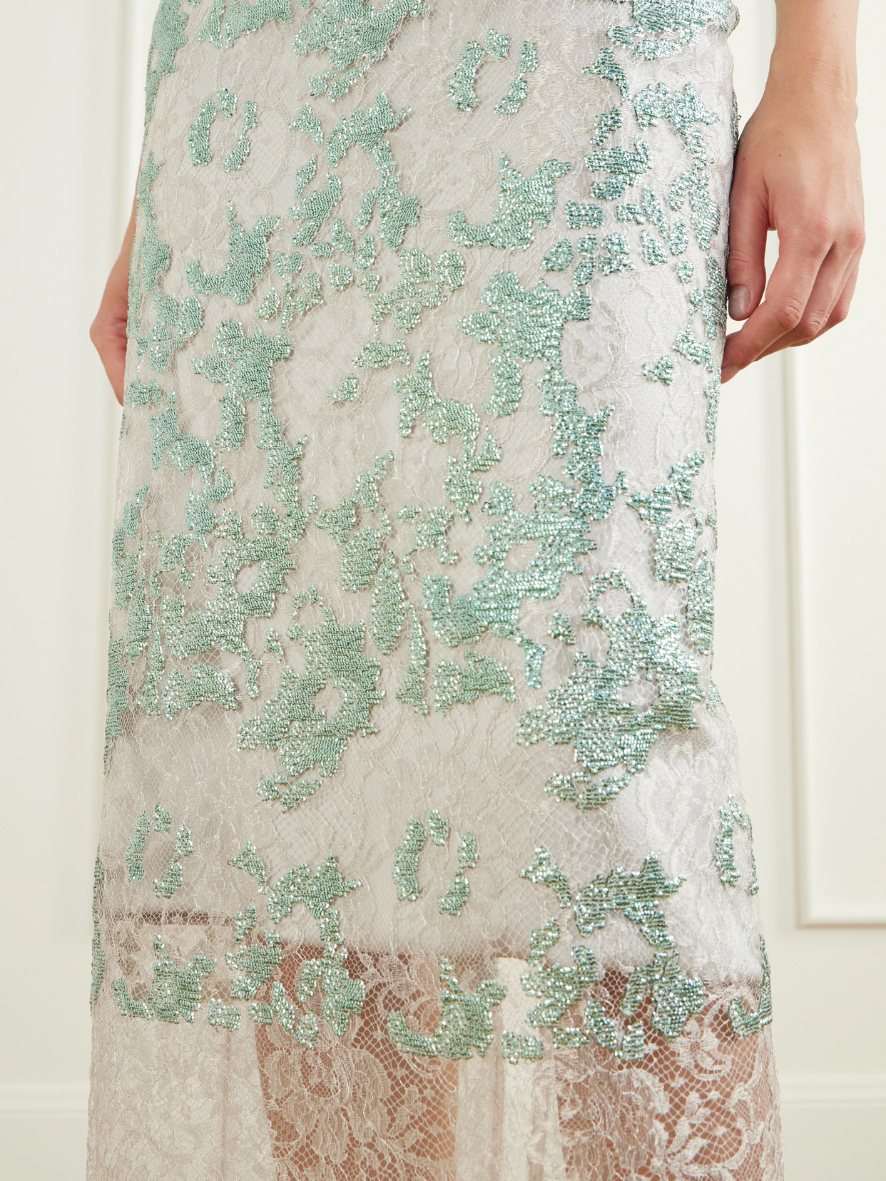 Tamlin Sequin-Embellished Lace Midi