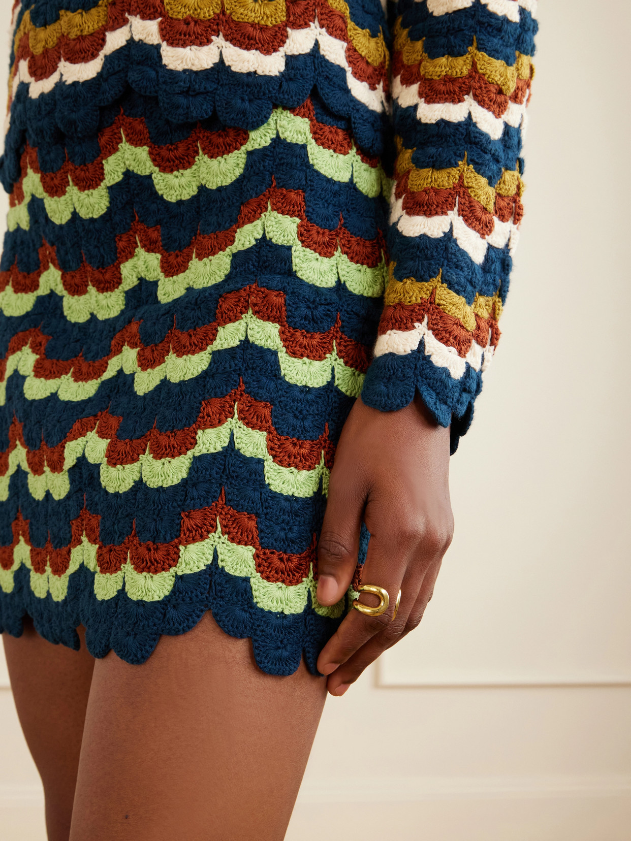 Alba Crocheted Cotton Mini