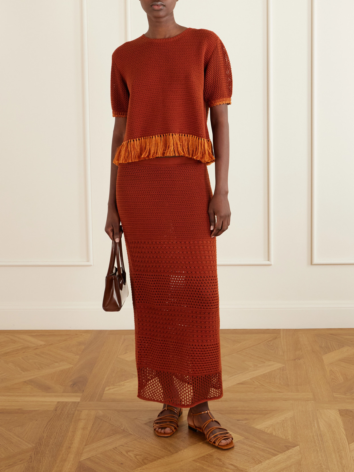 Amada Crocheted Cotton Maxi