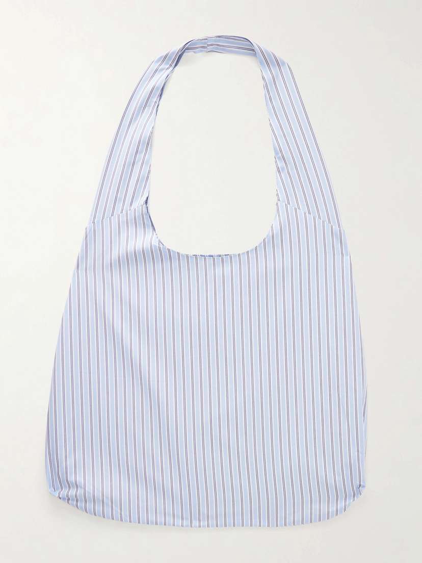 Gohar World Port Striped Cotton Shoulder Bag | Thumbnail 7 Gohar World Port Striped Cotton Shoulder Bag | Thumbnail 7