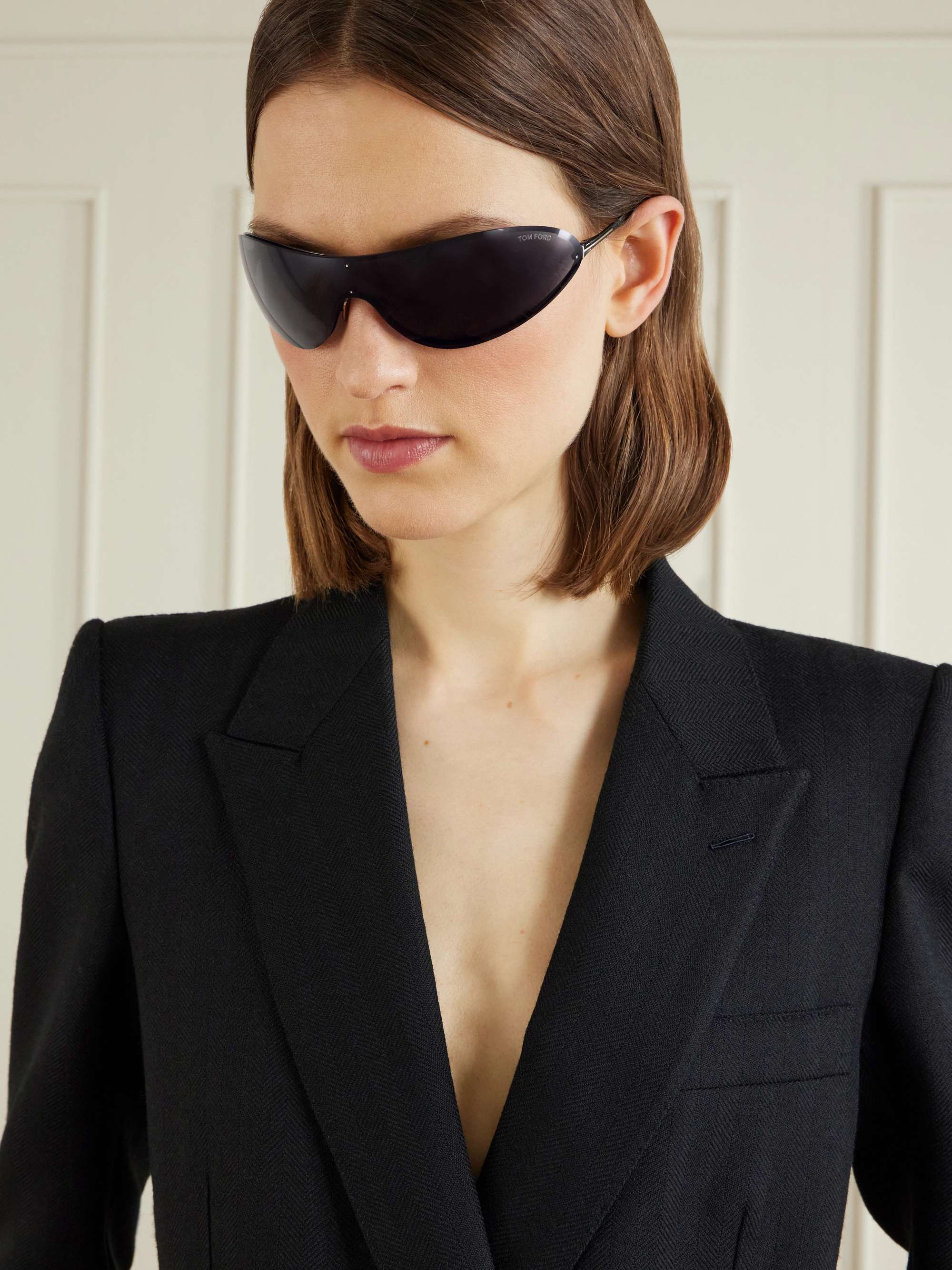 TOM FORD EYEWEAR Brady-02 D-frame black-tone sunglasses | NET-A-PORTER