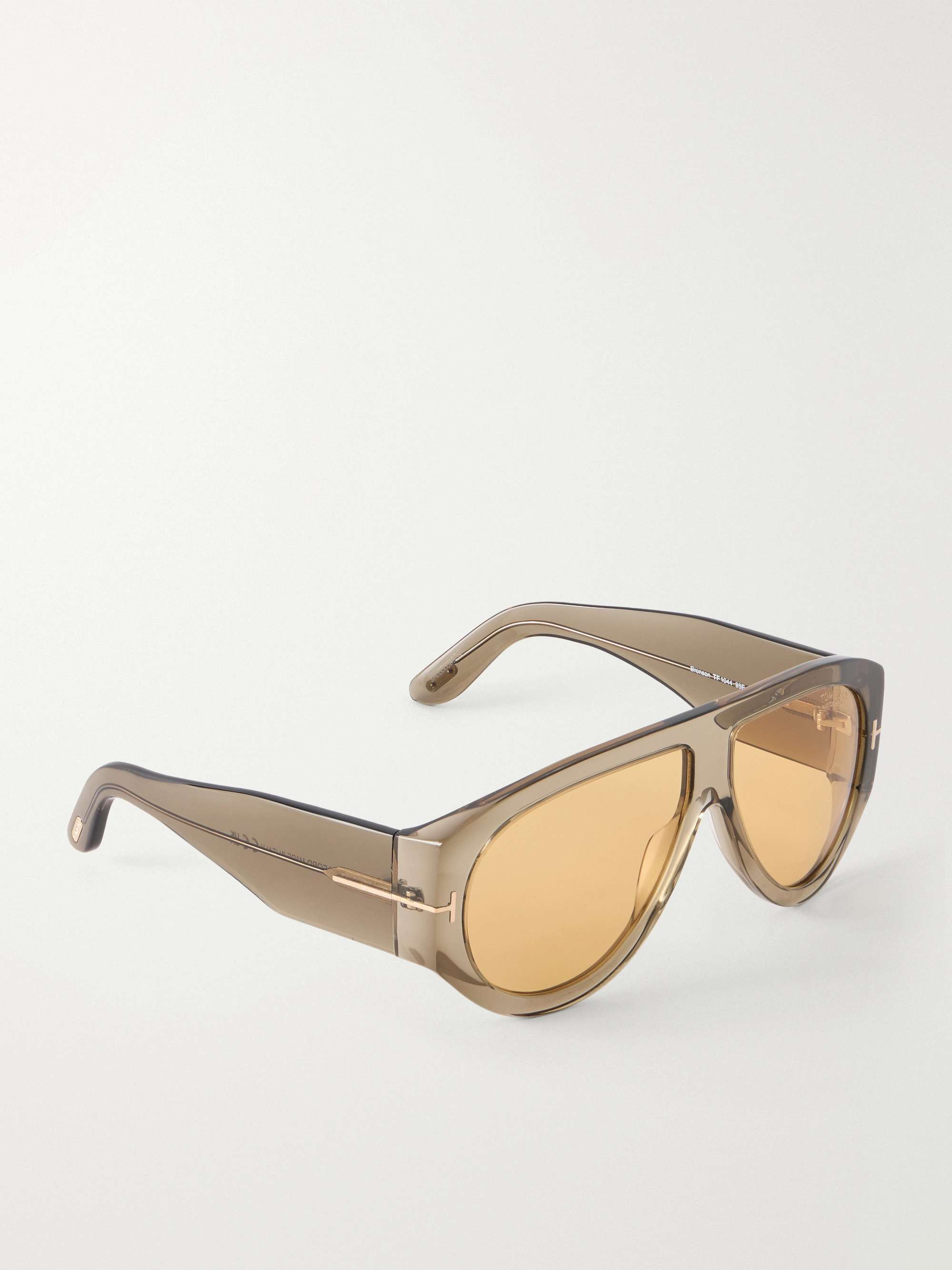TOM FORD EYEWEAR Bronson D-frame tortoiseshell acetate sunglasses