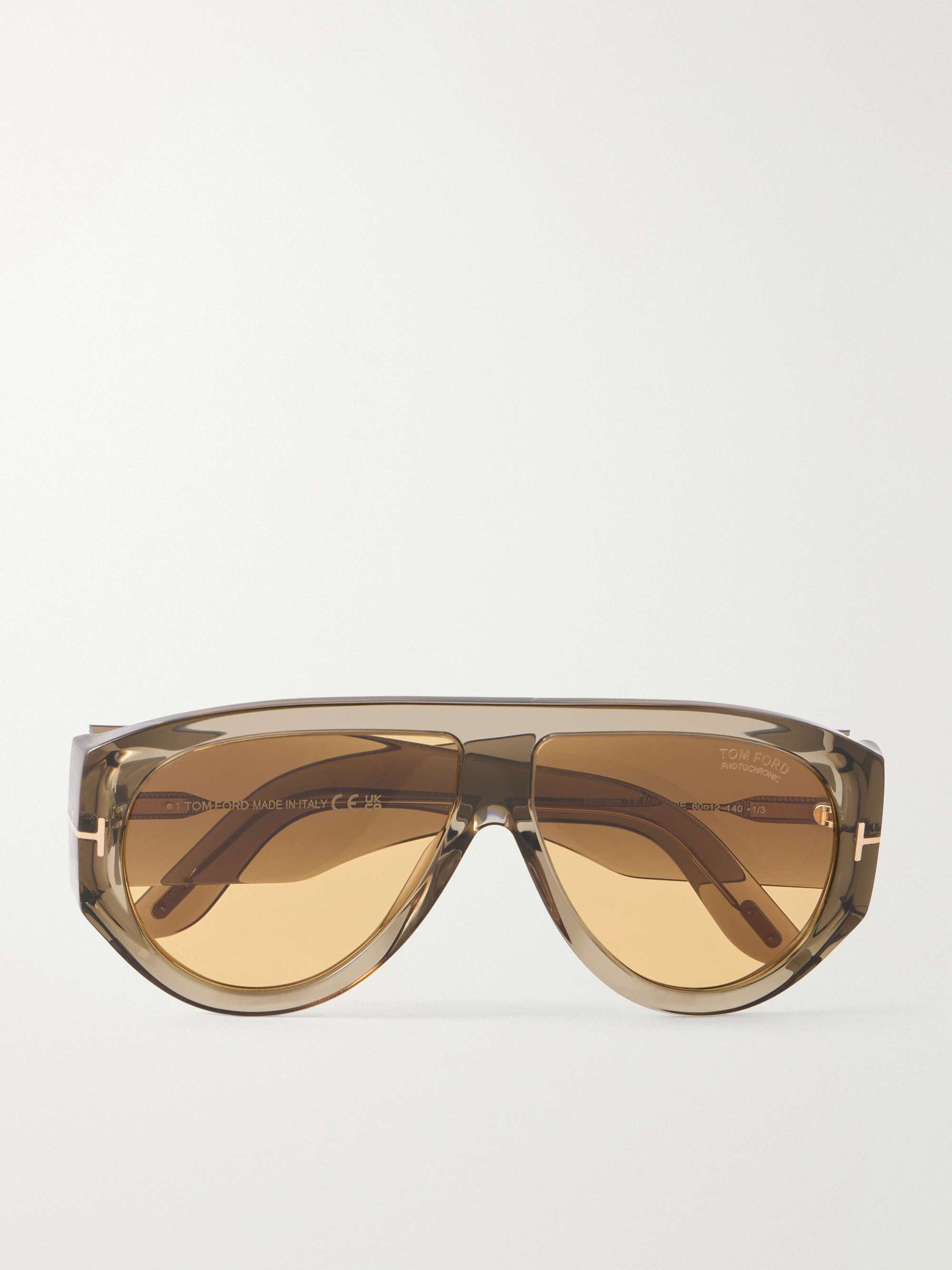 TOM FORD EYEWEAR Bronson D-frame tortoiseshell acetate sunglasses