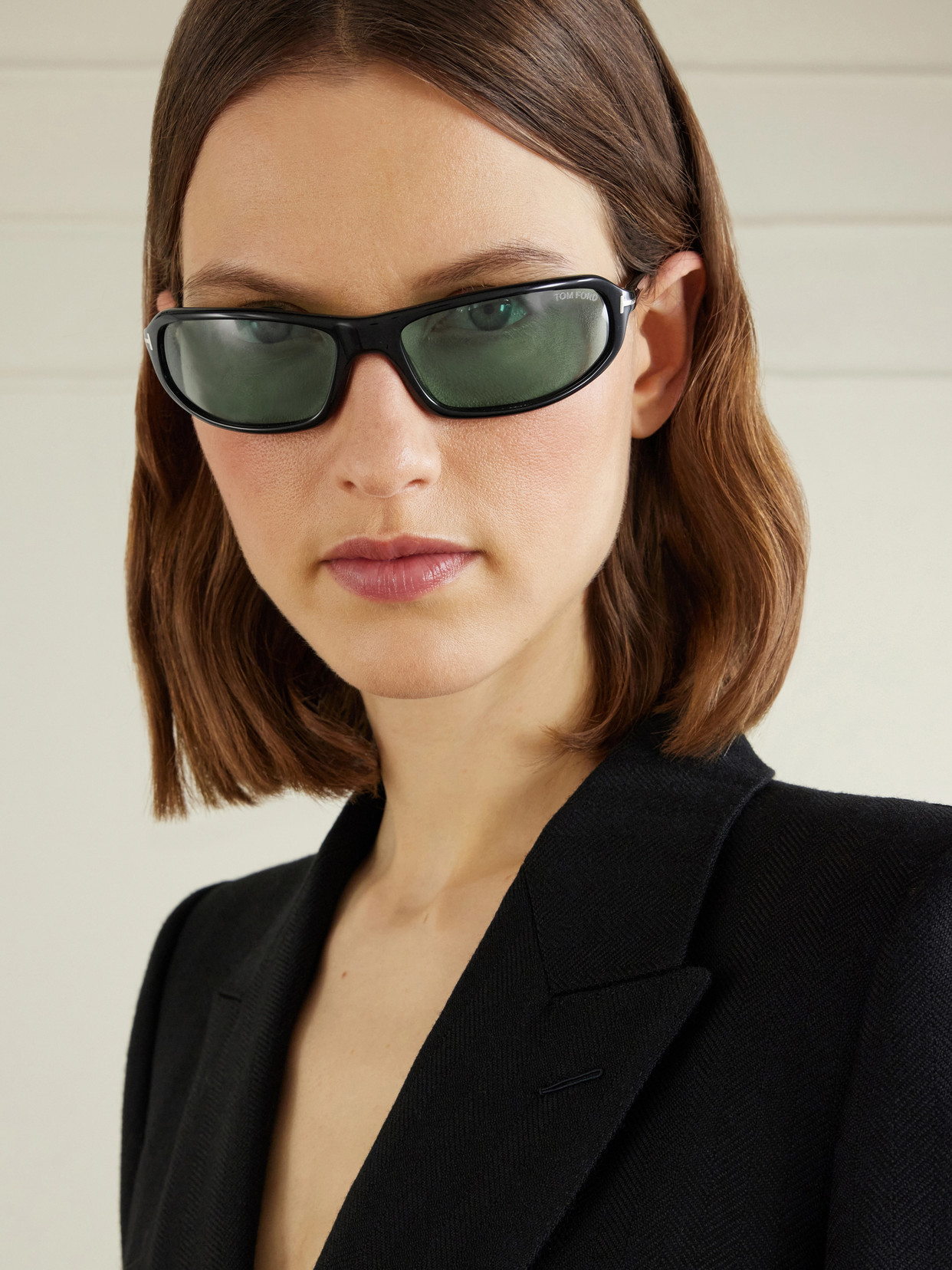 Tom Ford Addison-02 Rectangular-frame Acetate Sunglasses In Multi