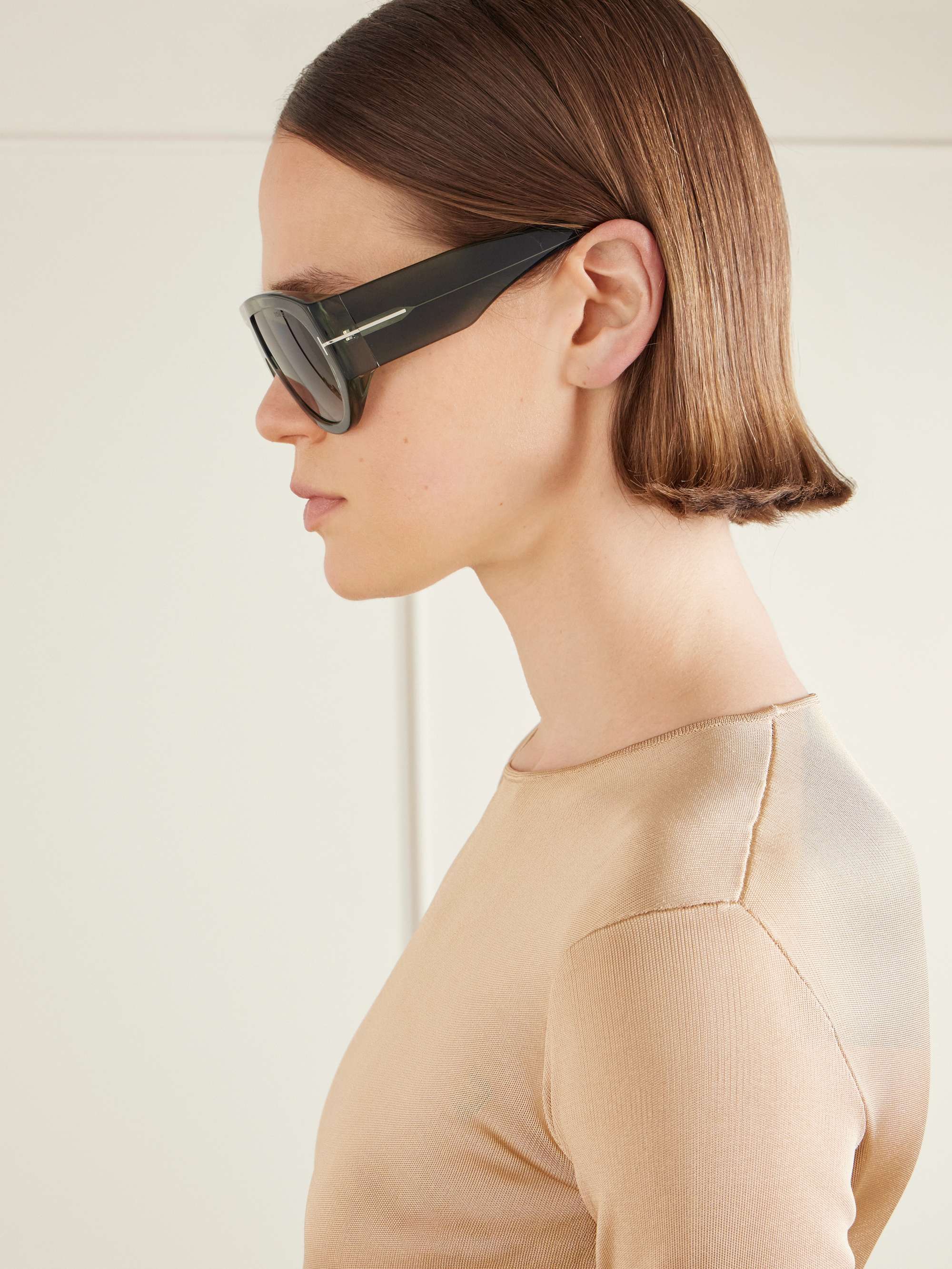 TOM FORD EYEWEAR Bronson D-frame tortoiseshell acetate sunglasses