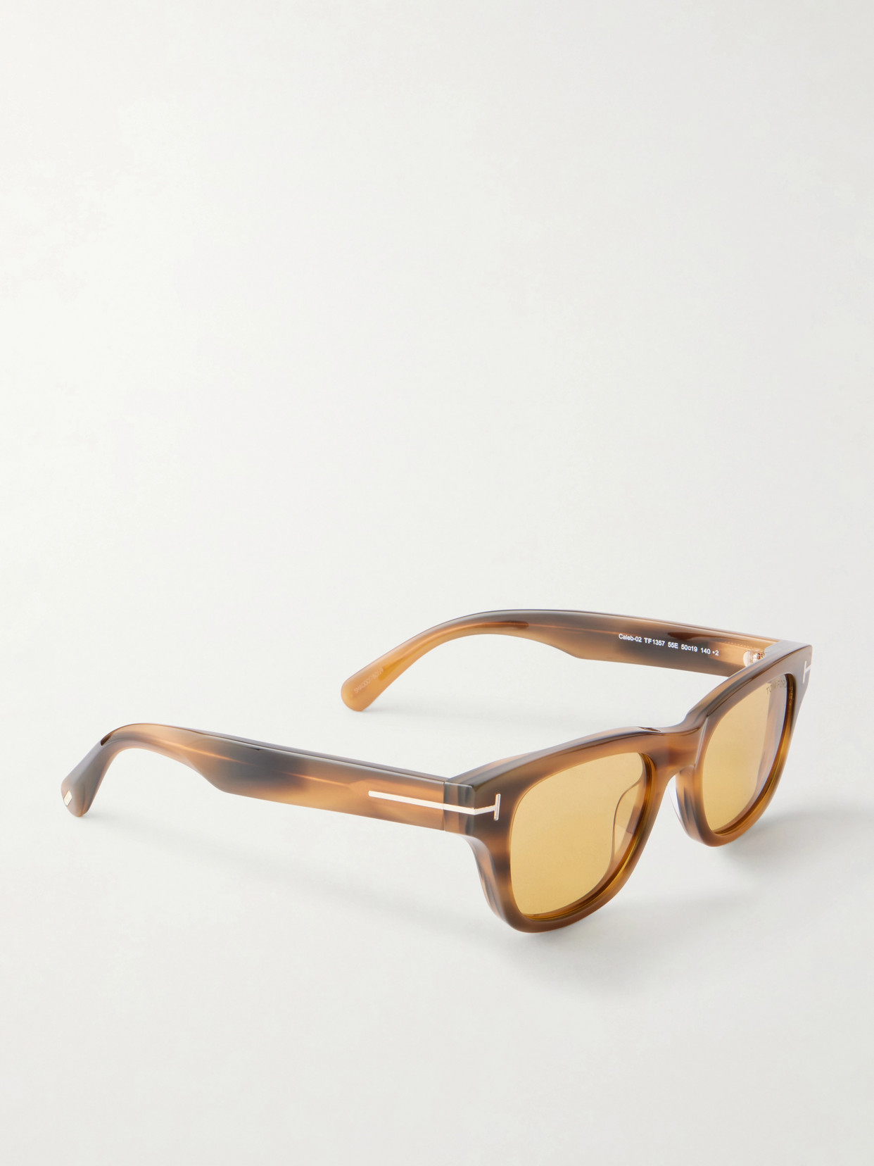 Tom Ford Caleb-02 Square-frame Acetate Sunglasses In Brown