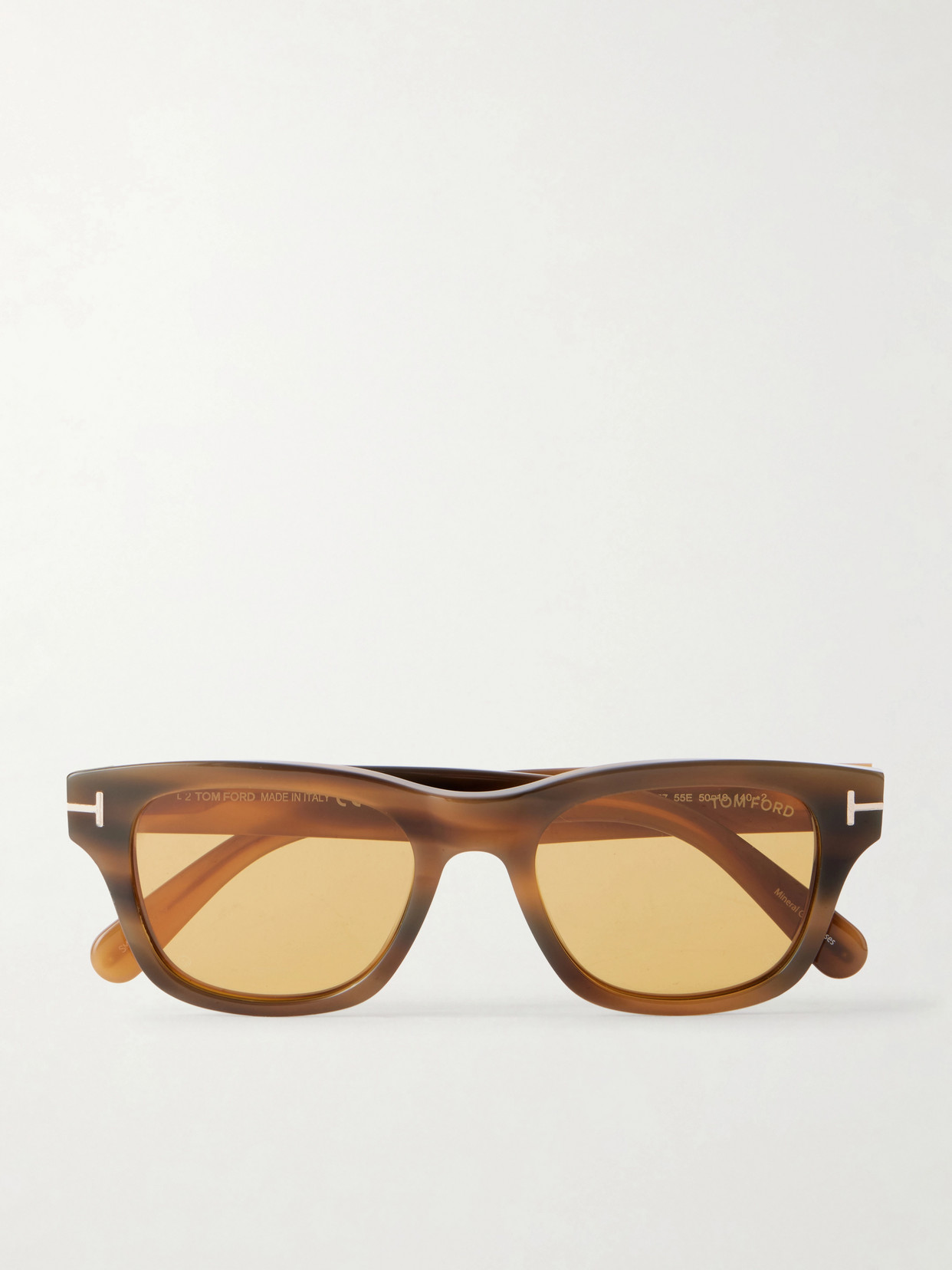 Tom Ford Caleb-02 Square-frame Acetate Sunglasses In Brown