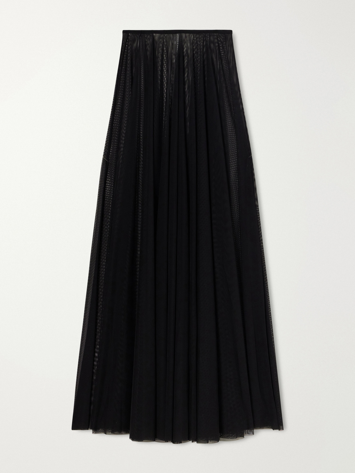 Norma Kamali Tulle Maxi Skirt In Animal Print
