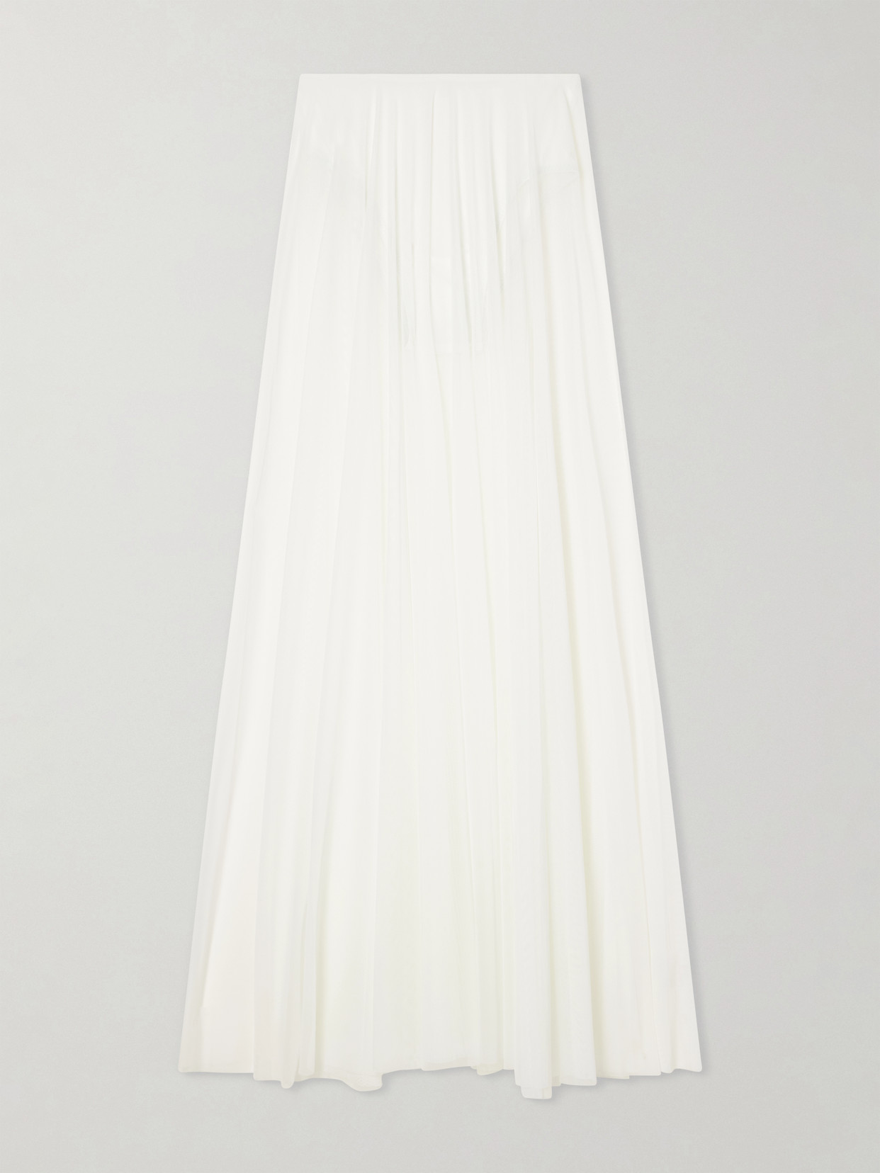 Norma Kamali Tulle Maxi Skirt In White