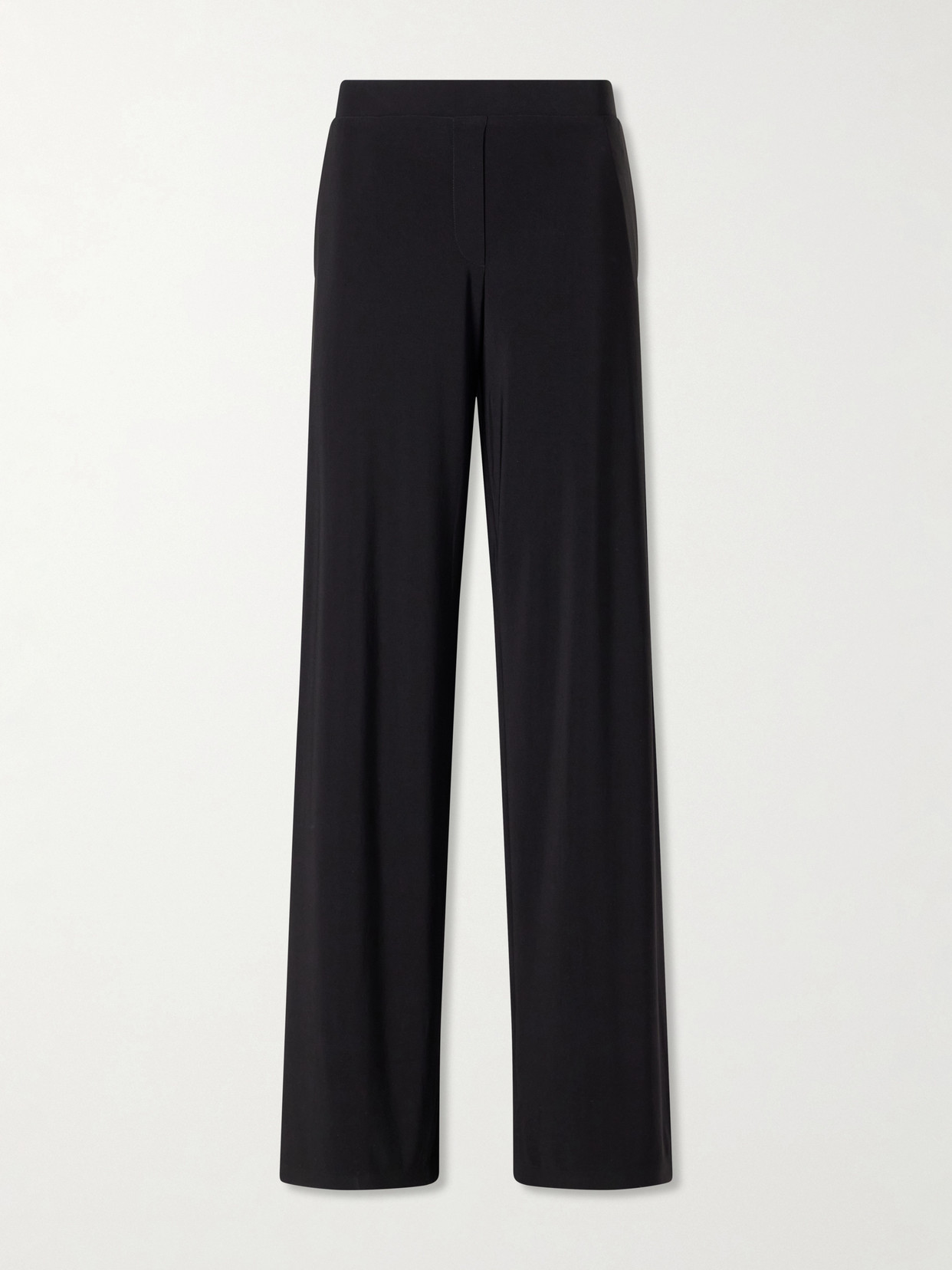 Norma Kamali Jersey Wide-leg Pants In Black