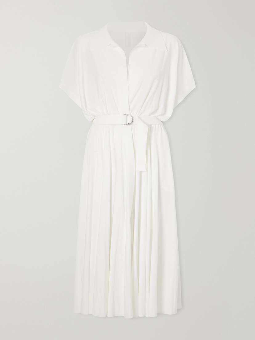 Norma Kamali Belted Jersey Midi Dress | Thumbnail 5