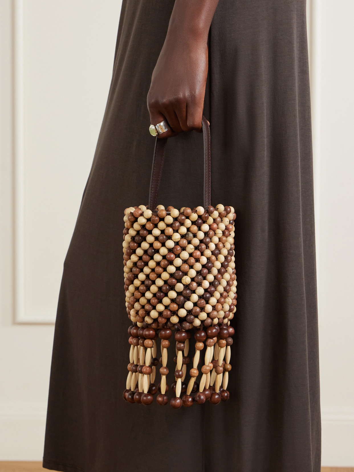 Mini Wood Shoulder Bag