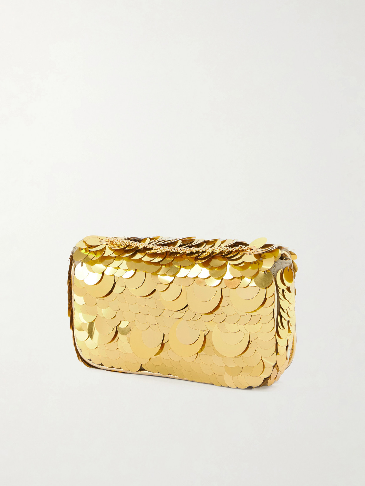 Sparkle Mini Sequin-Embellished Shoulder Bag