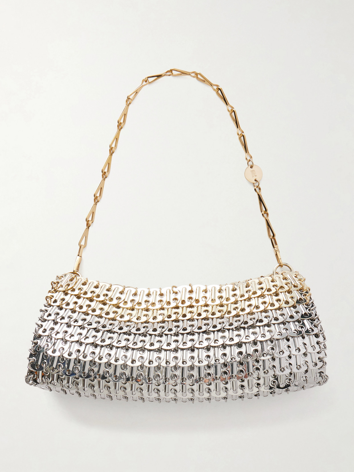 Rabanne 1969 Skyline Chainmail Shoulder Bag In Silver