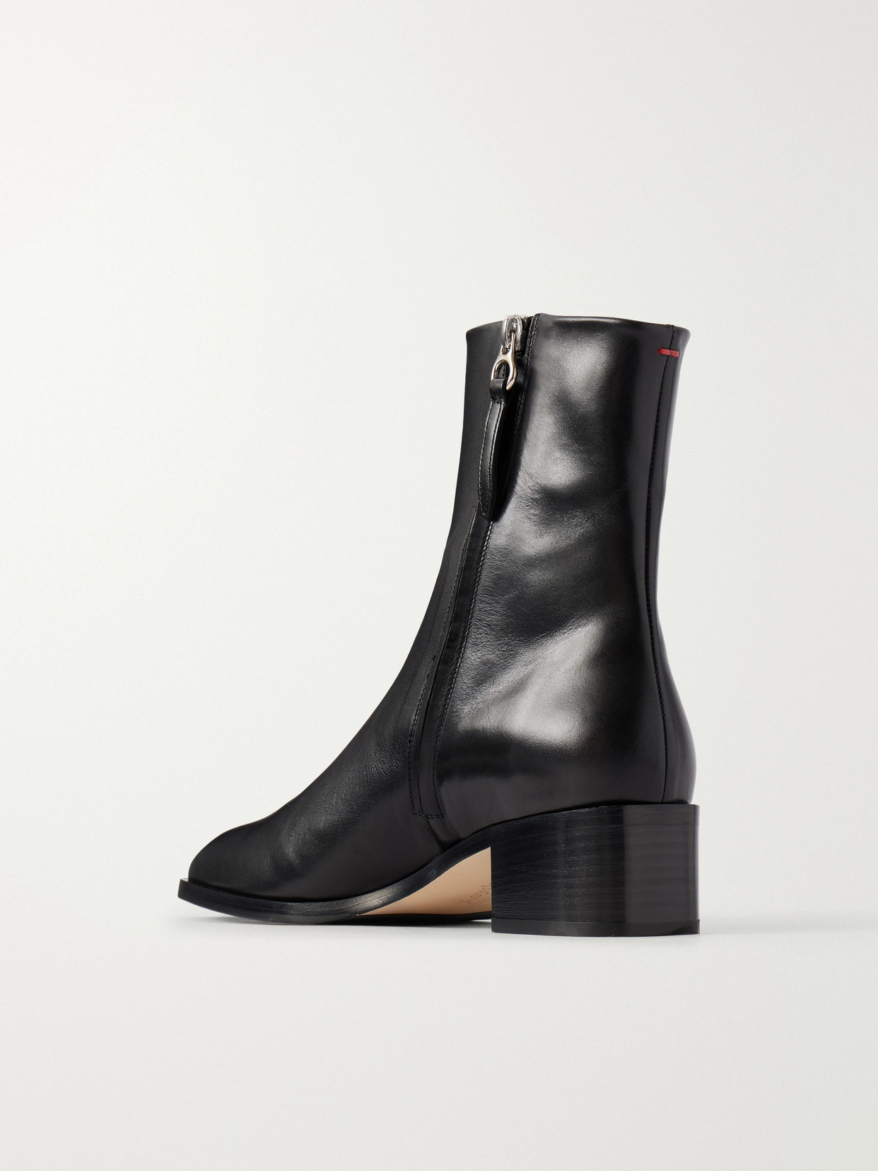 Aeyde Lee 40 Leather Ankle Boots In Black