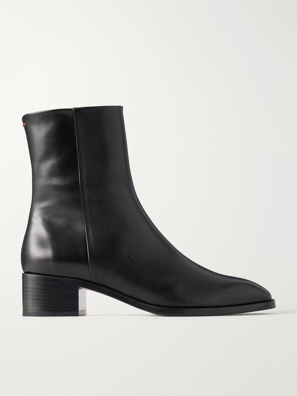 Aeyde Lee 40 Leather Ankle Boots In Black