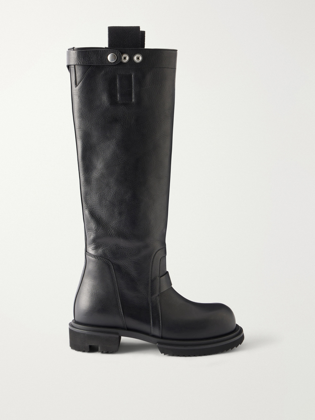 Rick Owens - Leather Knee-high Boots - Black