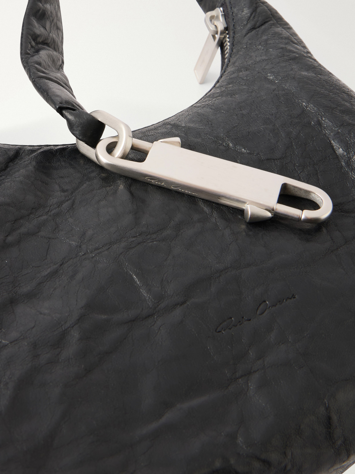 Disco Gemini Crinkled-Leather Shoulder Bag