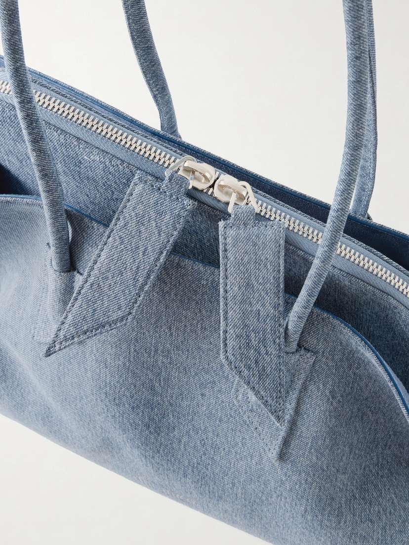 The Attico La Passegiata Medium Asymmetric Denim Shoulder Bag | Thumbnail 5 The Attico La Passegiata Medium Asymmetric Denim Shoulder Bag | Thumbnail 5