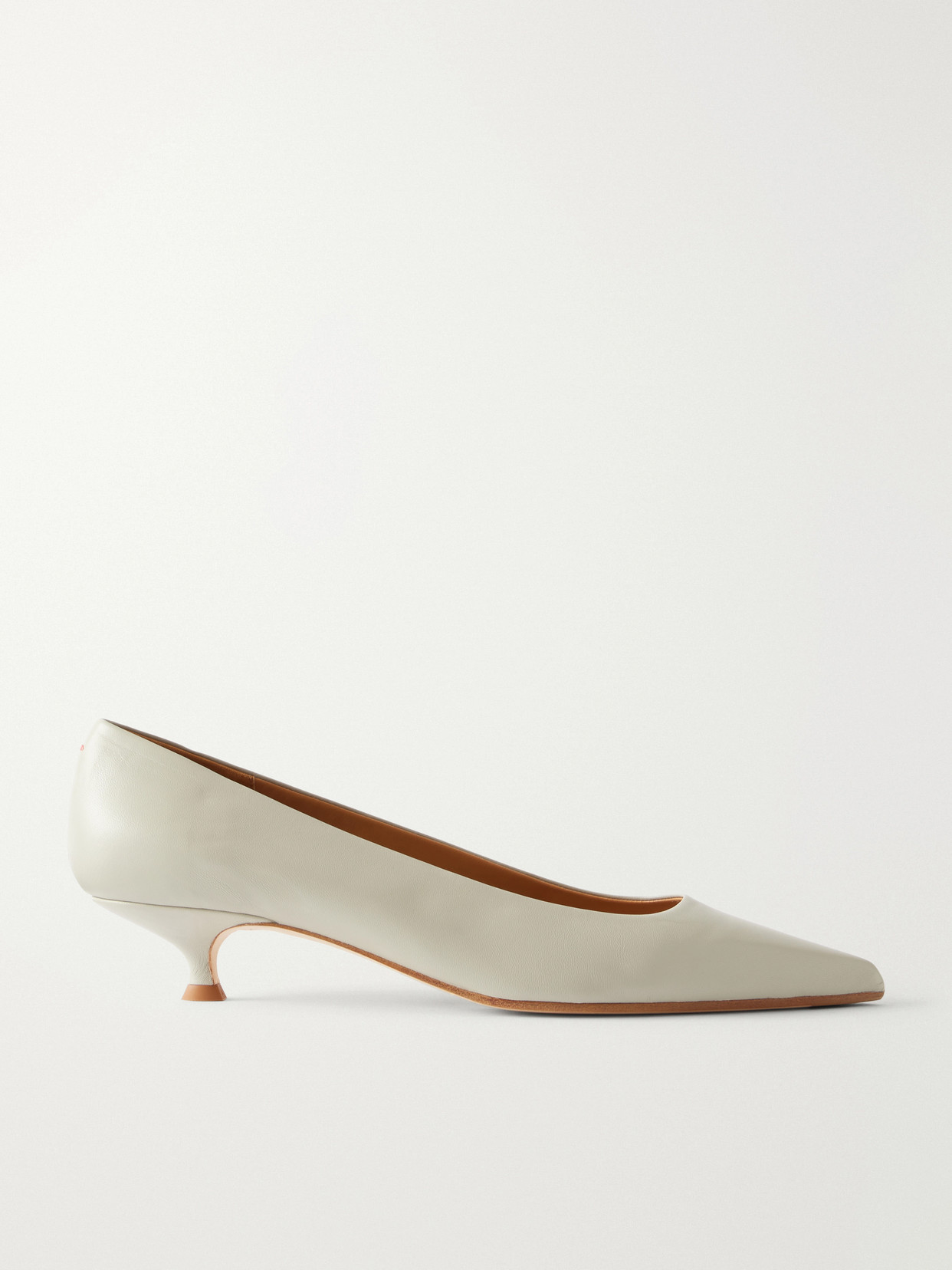 Aeyde Cari 35 Leather Pumps In Gray