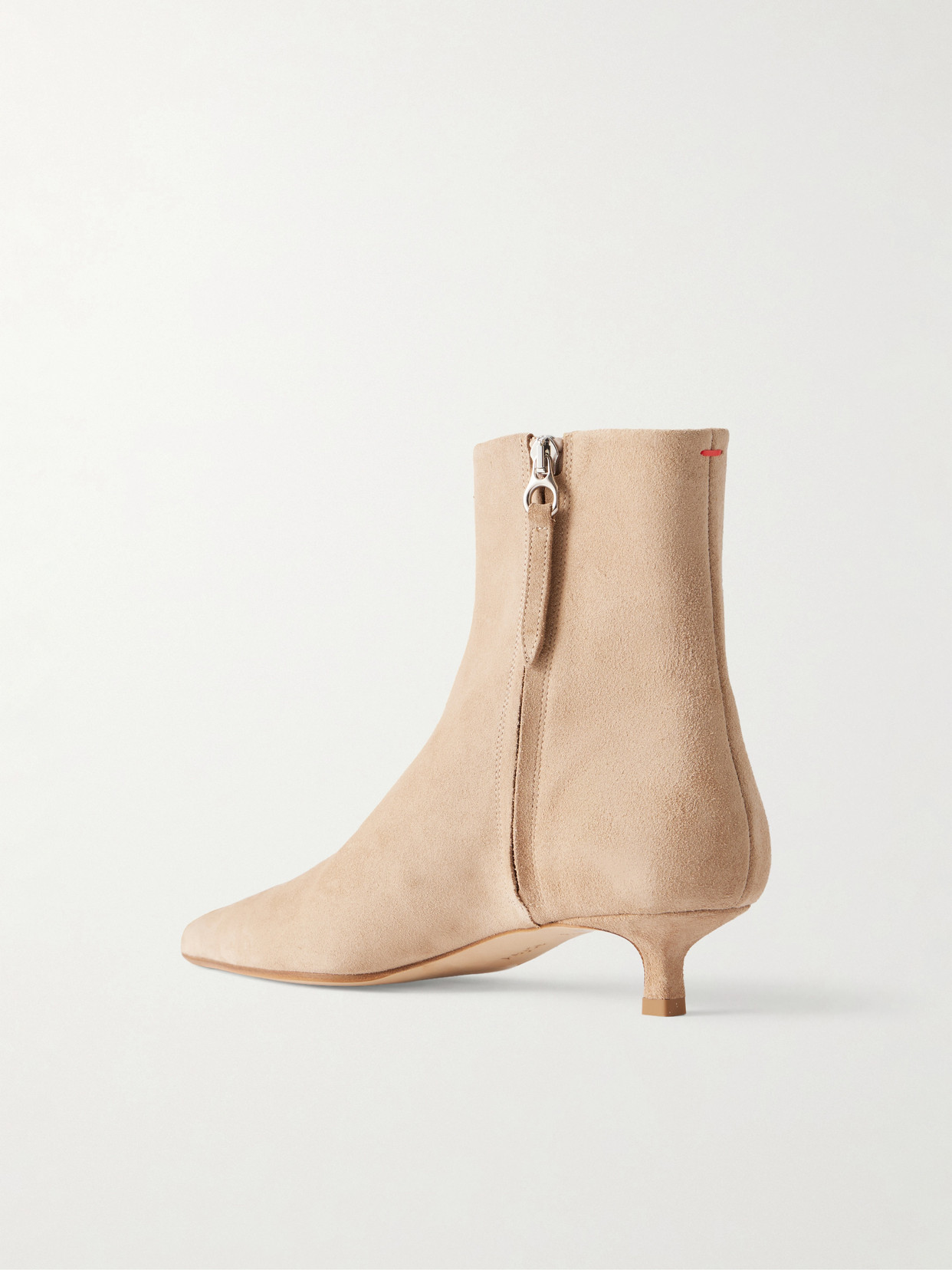 Aeyde Sofie 35 Suede Ankle Boots In Neutrals